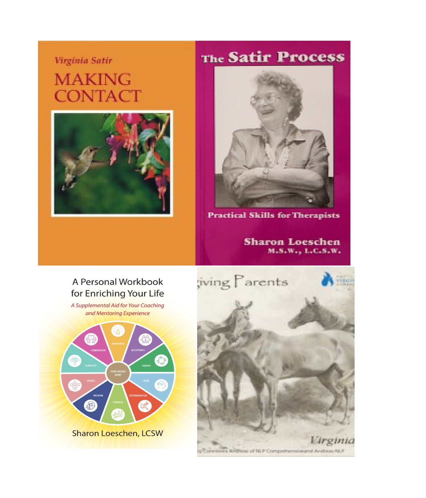 Making Contact, Satir Process, Personal Workbook, Forgiving Parents PDF bundle